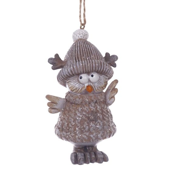Фигурка декоративная подвесная "Сова", L5 W4,5 H10 см
