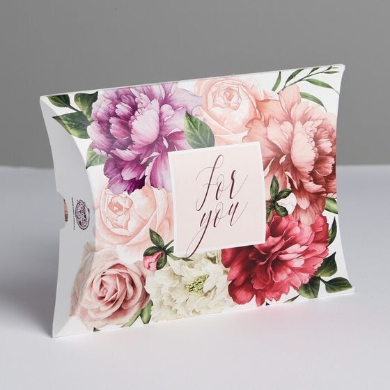 !09 Коробка складная фигурная (набор 4 штуки) «Цветочная нежность», 11 × 8 × 2 см.