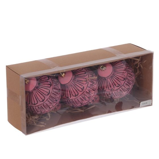 Набор из 3шт Украшение новогоднее &quot;Шар&quot;, L28 W7,5 H11 см