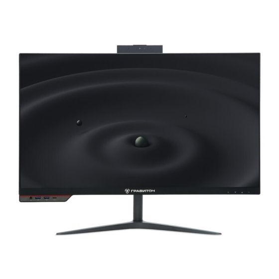 Моноблок Гравитон М50И, 23.8&quot;, VA, i3 9100, 8 Гб, SSD 256 Гб, UHD 630, NoOS, чёрный