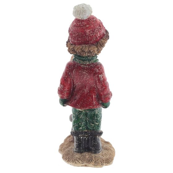 Фигурка декоративная "Мальчик и медвежонок", L8,5 W5 H13,5 см