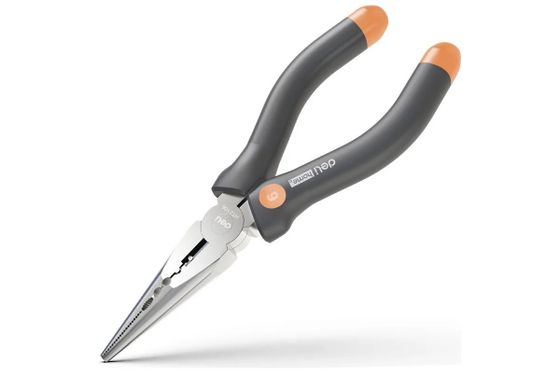 Шарнирно-губцевый инструмент длиногубцы Deli Home Series Gray HT2106C 160мм, эксклюзивный дизайн, рукоятка из высококачественного софттач пластика