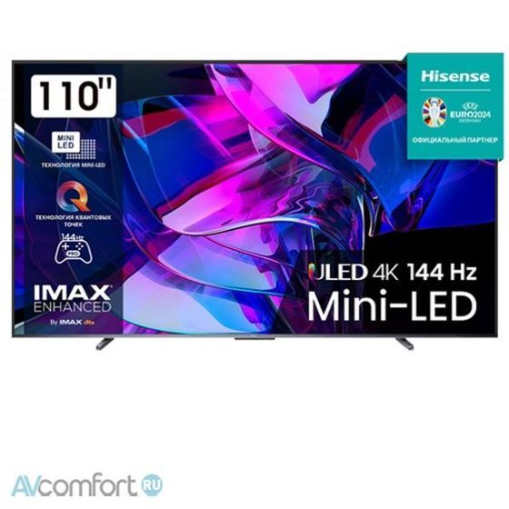Телевизор Mini LED 110&#39;&#39; Hisense 110UXNQ черный 4K UHD SmartTV безрамочный