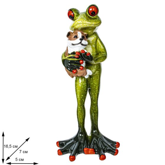 Фигурка декоративная "Лягушка", L5 W7 H16,5 см