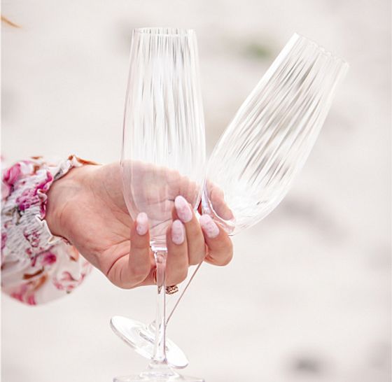 Набор бокалов для шампанского WATERFALL 6шт 190мл