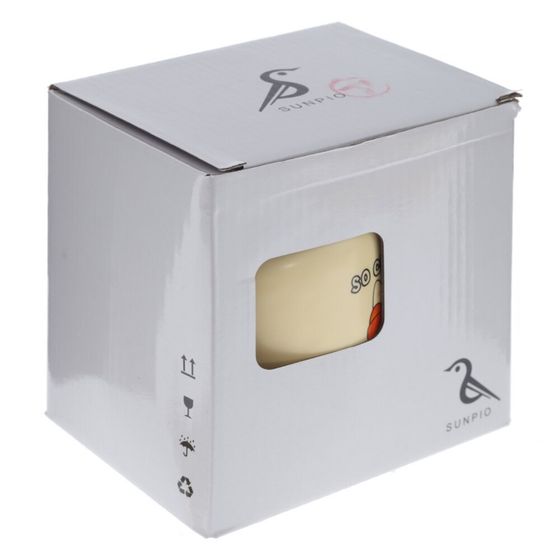 Кружка с крышкой и ложкой, 450 мл, L14 W9 H12 см, 2в.