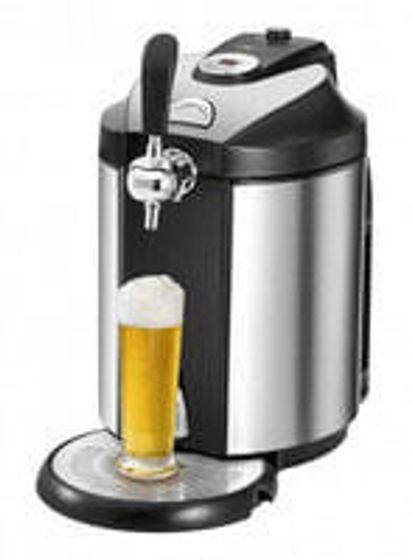 Охладитель для пива CLATRONIC Cold beverages - Insulated - Stainless steel - Buttons - Rotary - LED - 5 L