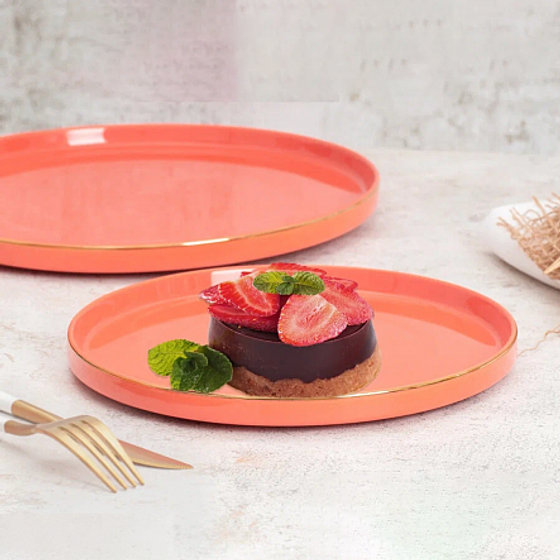 Тарелка десертная CORAL GOLD 21см