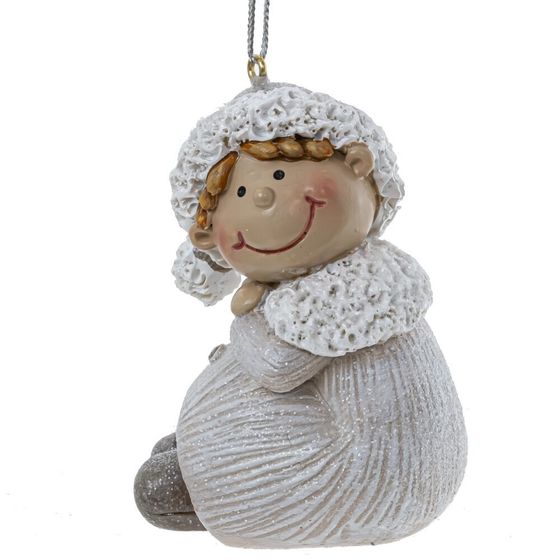 Фигурка декоративная подвесная &quot;Девочка&quot;, L5 W5,5 H8 см, 2в.