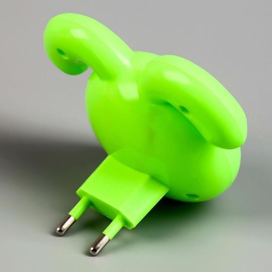 !09 Комплект из 2-х штук - Ночник LED "Кролик",7 см, 4W (V220) МИКС пластик