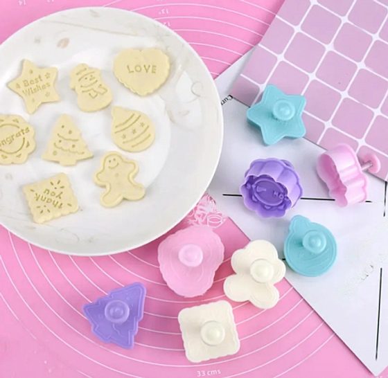 Набор форм для вырезания теста PASTEL 4шт