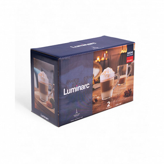 Набор кружек ВРЕМЯ ДЕГУСТАЦИЙ КОФЕ 320мл 2шт