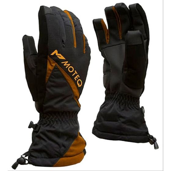 Зимние перчатки &quot;Снежок&quot;, размер M, чёрные, оранжевые