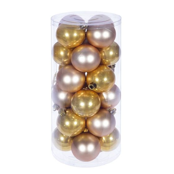 Набор из 24шт Украшение новогоднее "Шар", D 6 см, L6 W6 H7 см