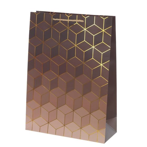 Пакет подарочный (бумага 210г/м2, блок микс 12шт), L30 W12 H41,5 см, 4в.