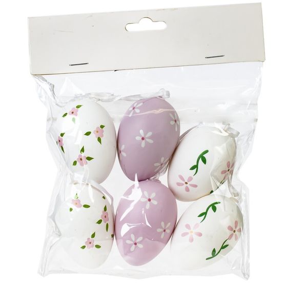 Набор из 6-ти изделий декоративных подвесных "Яйцо" (4*6), L16 W4 H17,5 см