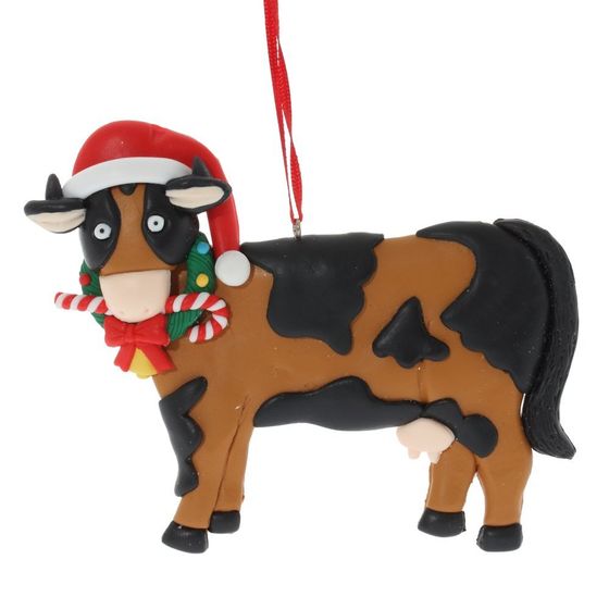 Украшение новогоднее &quot;Коровка&quot; L13 W2 H10 см, 3 в.