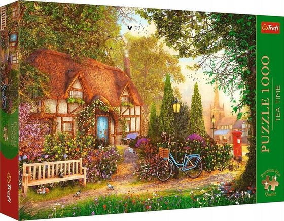 Trefl Puzzle 1000 elementów Premium Plus Domek pod strzechą