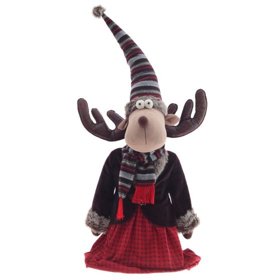 Игрушка набивная &quot;Олень&quot; (телескоп ноги), L90 W43 H257/118 см