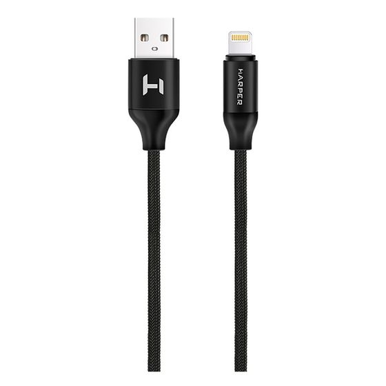 Кабель Harper USB 2.0 A(m) - Lightning(m) 1м черный (BRCH-510)
