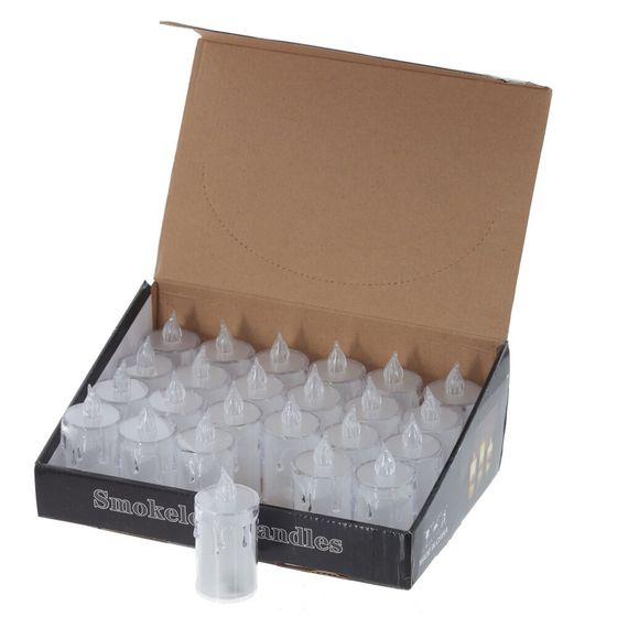 Изделие декоративное &quot;Свеча&quot; (подсветка, 3xLR54) (блок 24шт), L3,5 W3,5 H8 см