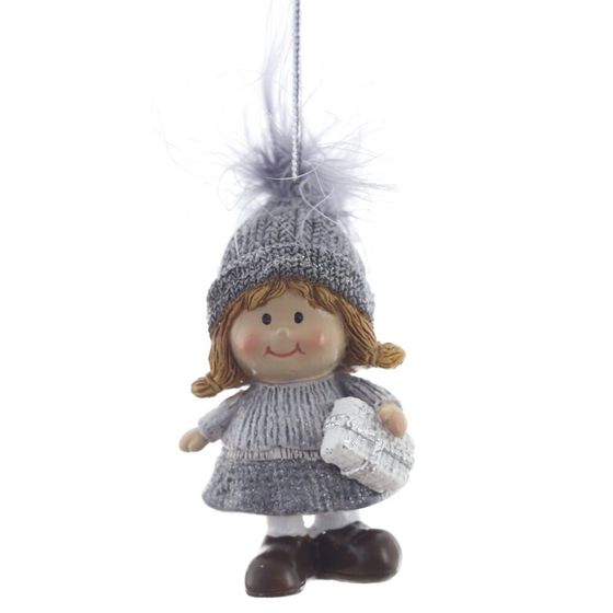 Фигурка декоративная подвесная &quot;Дети&quot;,   L4 W3 H7,5 см, 2в.