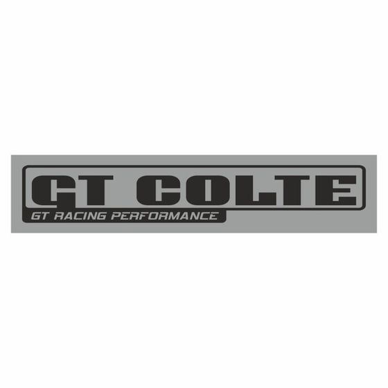 Полоса на лобовое стекло &quot;GT COLTE&quot;, серебро, 1220 х 270 мм