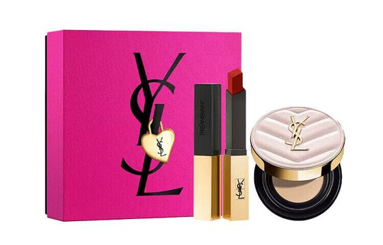 SAINT LAURENT Box Limited Edition Makeup Sets Natural Flawless Skin Tone Corrector Two-Piece Set