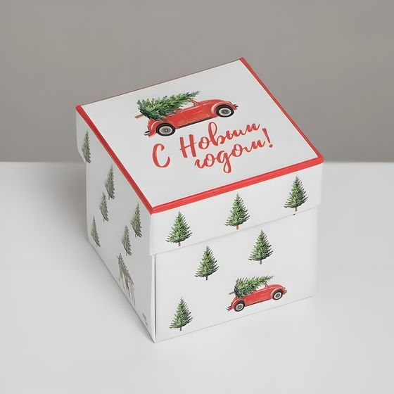 !Бонбоньерка 5 штук «С новым годом», 6,5 х 6,5 х 6,5 см.