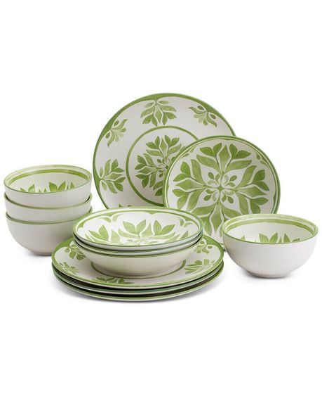 Bristol Green 12 Pc. Dinnerware Set, Service for 4