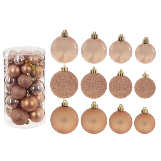Набор из 24шт Украшение новогоднее "Шар", D 6 см, L14 W14 H26 см