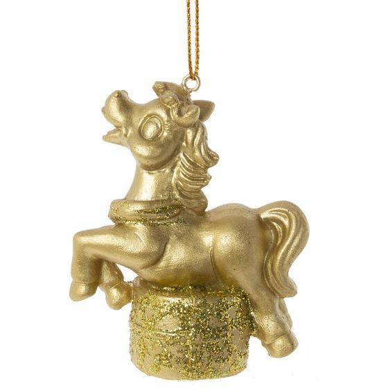 Фигурка декоративная подвесная &quot;Лошадка&quot;, L6,5 W3,5 H7 см, 2в.