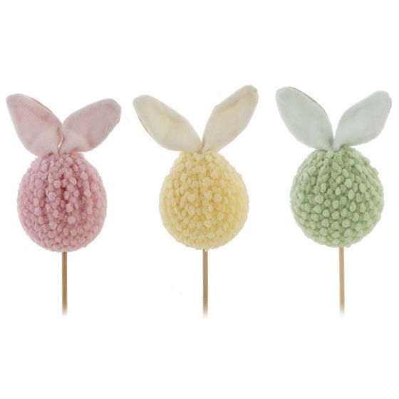 Изделие декоративное (вставка) &quot;Яйцо&quot; (блок 12 шт) (4,5*11), L6 W7 H27 см, 3в.