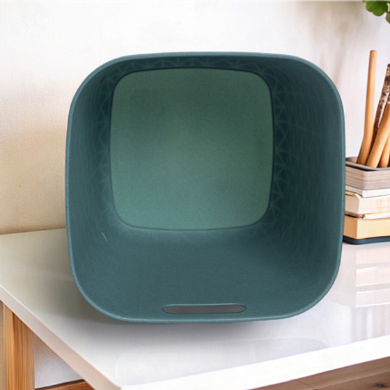 Корзина квадратная SOFTEX Q голубая 15л