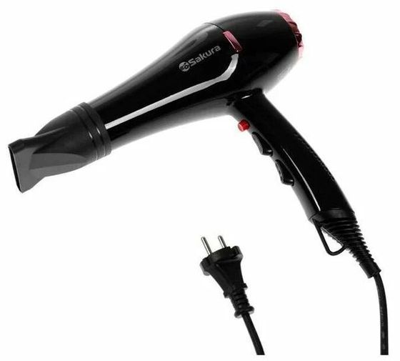 Фен Sakura SA-4047BK Professional 2000Вт черный/розовое золото