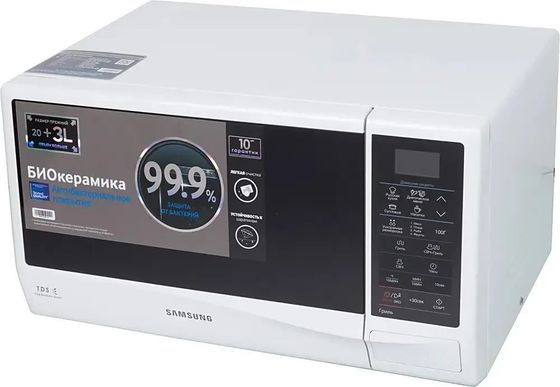 Микроволновая печь Samsung GE83KRW-2/BW 800Вт белый/черный