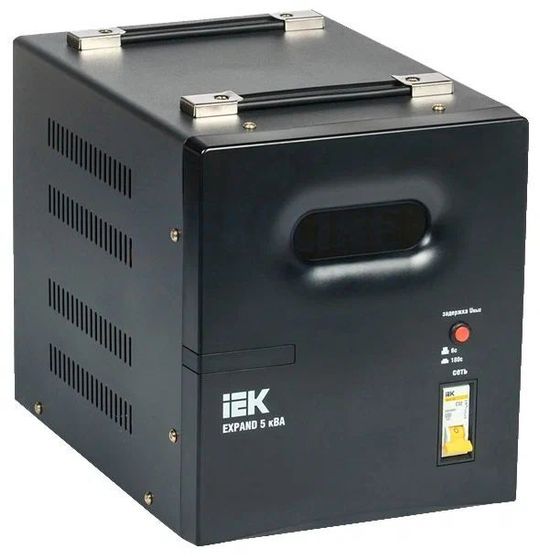 Стабилизатор напряжения IEK Expand 5000ВА черный
