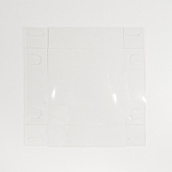 !09 НАБОР 3 ШТУКИ - Коробка для цветов с PVC‒крышкой "With love", 12 × 12 × 12 см.