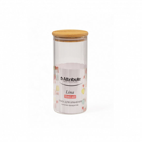 Набор банок для хранения сыпучих продуктов LINA 3шт 1040мл