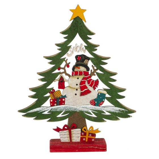 Фигурка декоративная "Ёлка",L25 W6 H30,5 см, 1 штука, дизайн микс