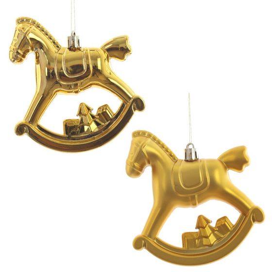 Набор из 2шт, Украшение новогоднее &quot;Лошадка&quot;, L11 W5 H10 см