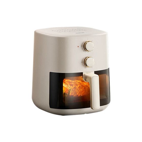 SUPOR KJ50D800 Air Fryer For Home Use Visible No-Flip Fully Automatic Dual Rotary Control Steam-Fried Baking Oven