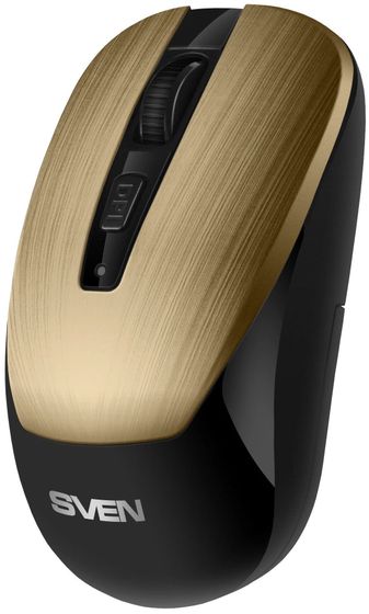 Мышь Sven RX-380W черный/бронза оптическая беспров. (1600dpi) (SV-020583)
