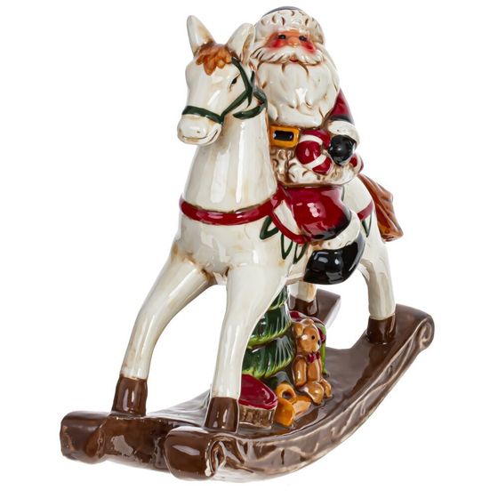 Фигурка декоративная &quot;Дед Мороз на лошадке&quot;, L23 W8 H19,5 см