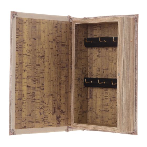 Ключница с зеркальным элементом, L16 W5 H24 см