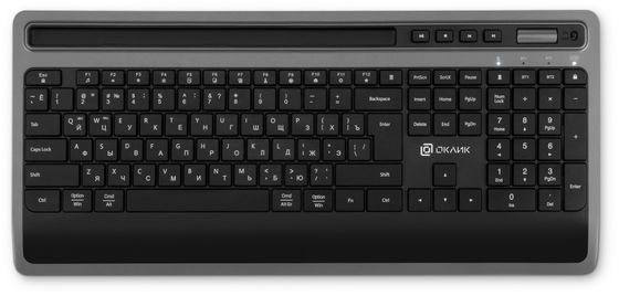 Клавиатура Oklick 860S беспроводная черный (подставка для запястий)
