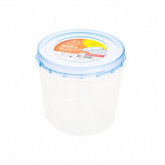 Банка для сыпучих продуктов 1.0л с закручивающейся крышкой