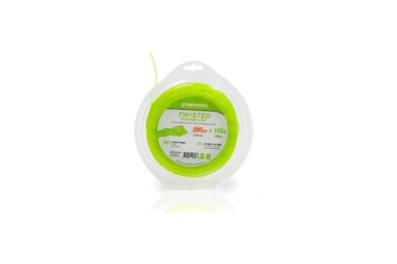Витая леска 2,4мм для триммеров GreenWorks 2108307, 2108407, 2110607, 2110707 (2950207)