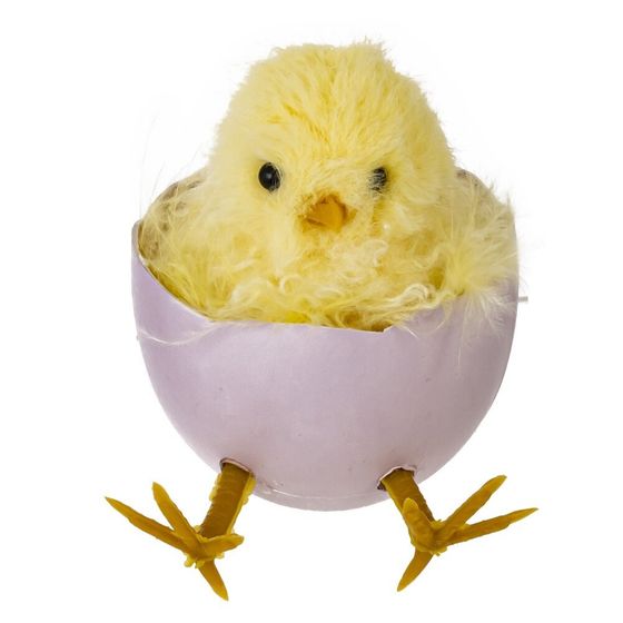 Изделие декоративное подвесное &quot;Цыпленок&quot; (блок 6шт), L7 W5 H7 см, 3в.