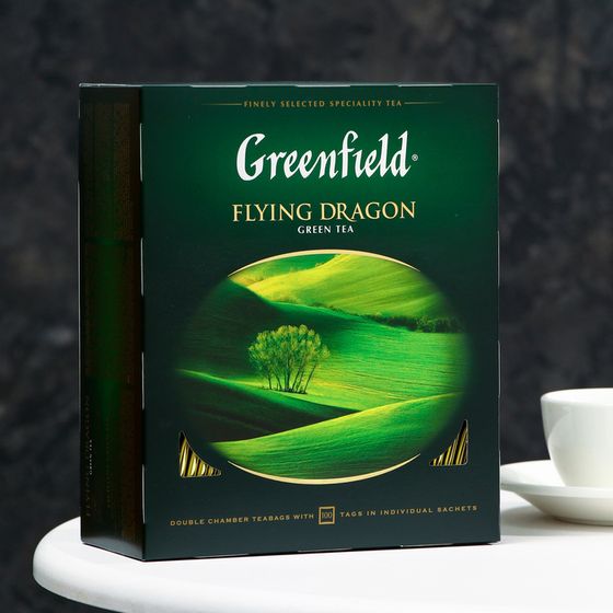 Чай зеленый Greenfield Flying Dragon, 100 пакетиков*2 г